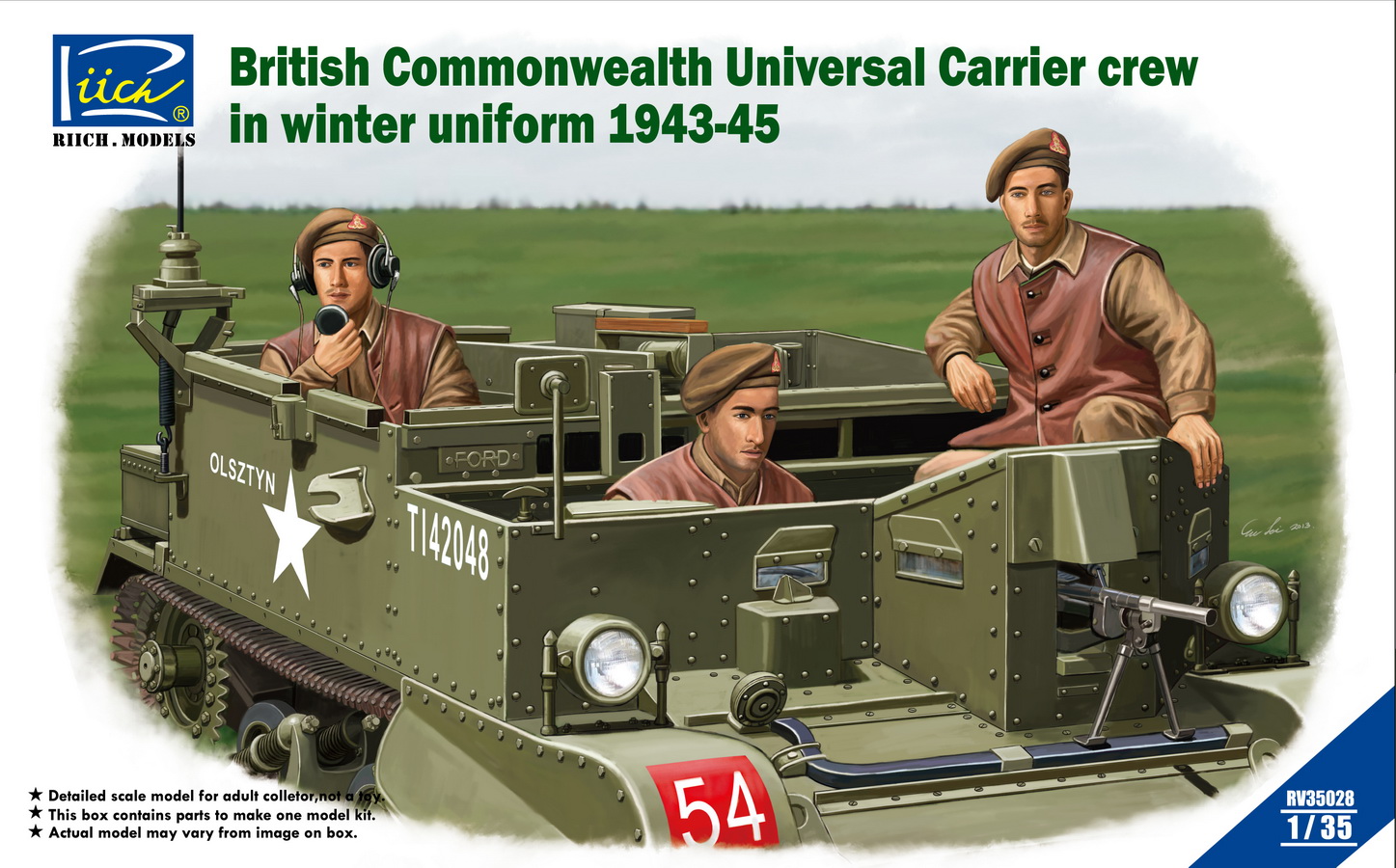 Riich Models 1/35 Road to Victory WWII British Leader Set # 35023 